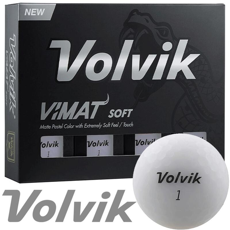 VOLVIK Balles De Golf  Vimat Soft  Blanc