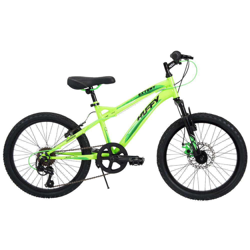 Huffy Extent Kids Mountain Bike 20" Wheel 6-9 Years 6 Speed - Antifreeze Green 2/5