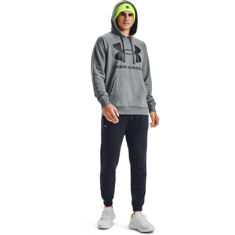 Sudadera Under Armour Rival Fleece Big Logo, Gris, Hombre