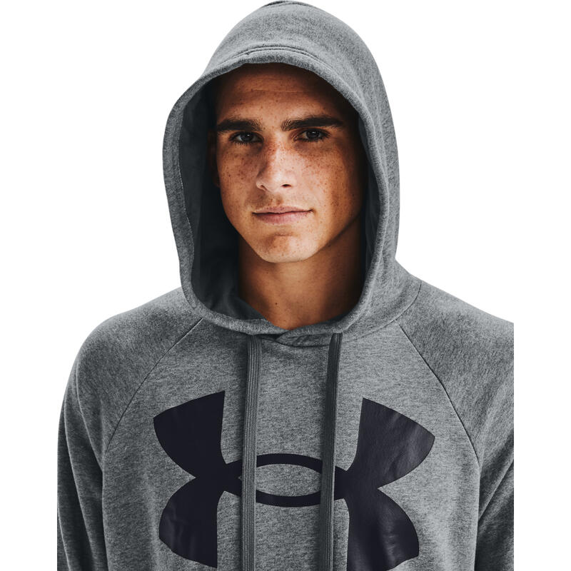 Sudadera Under Armour Rival Fleece Big Logo, Gris, Hombre