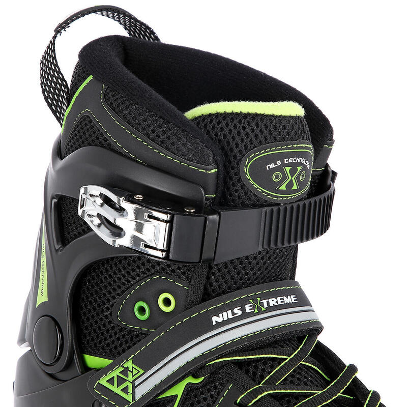 Patines en línea patinaje en línea mujer fitness Nils Extreme NA9022 negro