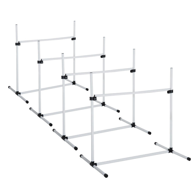 PawHut set obstacole din 4 piese pentru antrenament caini