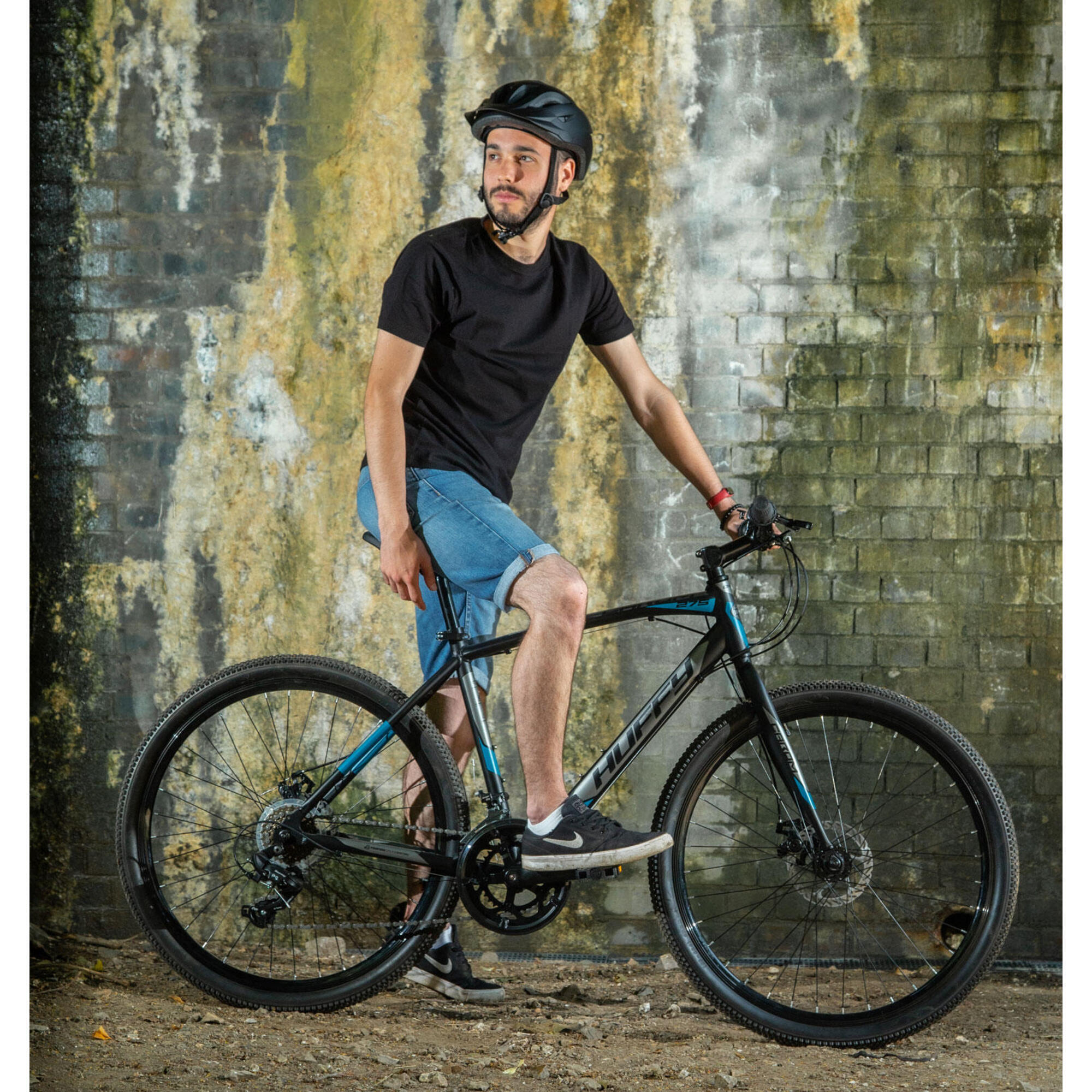 Huffy Carom 27.5" Men's Gravel Hybrid Hardtail Bike 14spd Disc Brakes 5/6