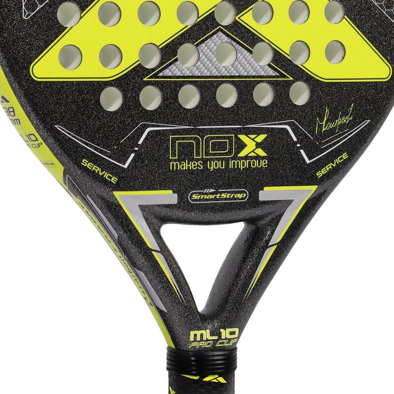 Padel Racket NOX ML10 PRO CUP Rough Surface Edition 22 volwassenen zwart/geel