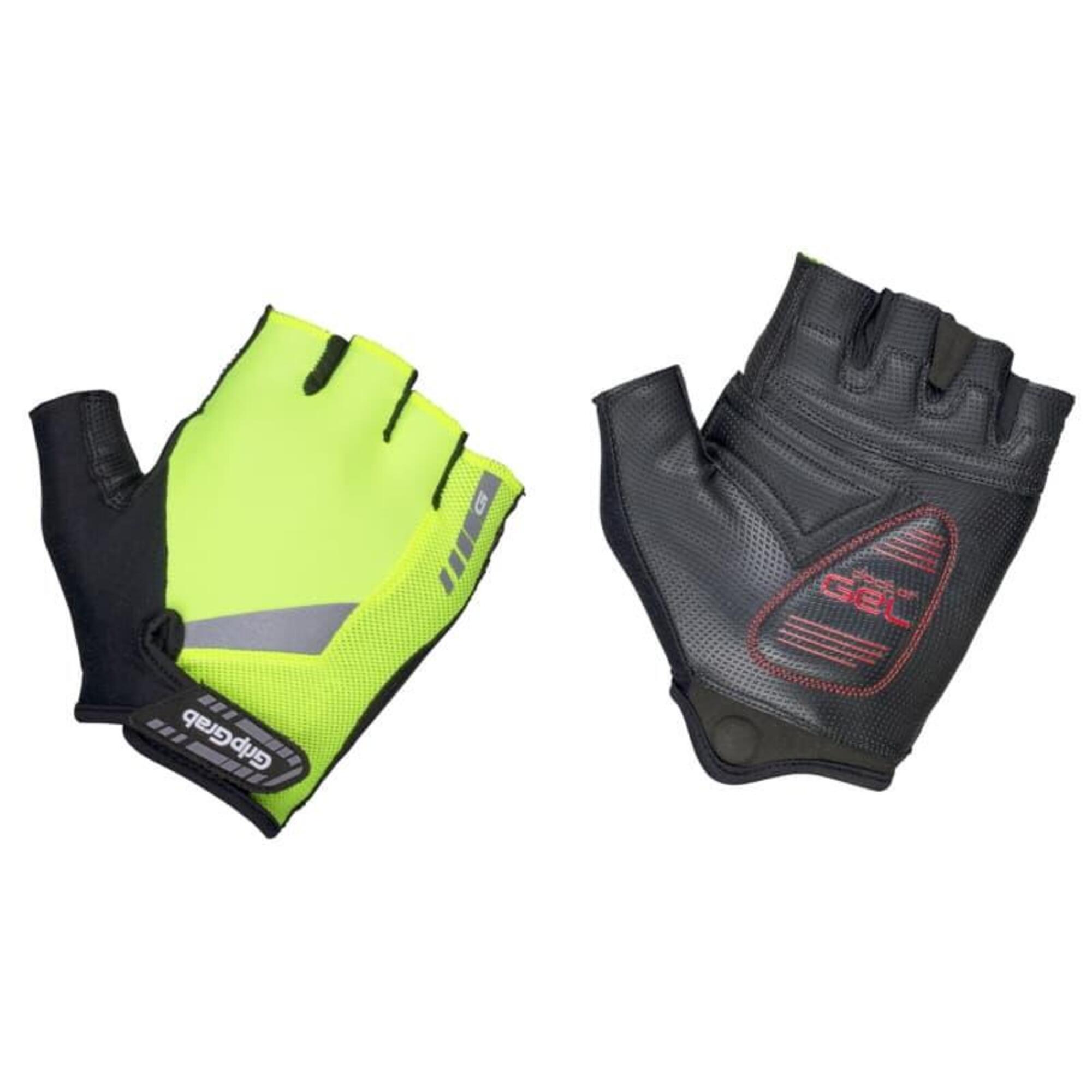 GripGrab ProGel Hi-Vis Padded Korte Vinger Handschoen