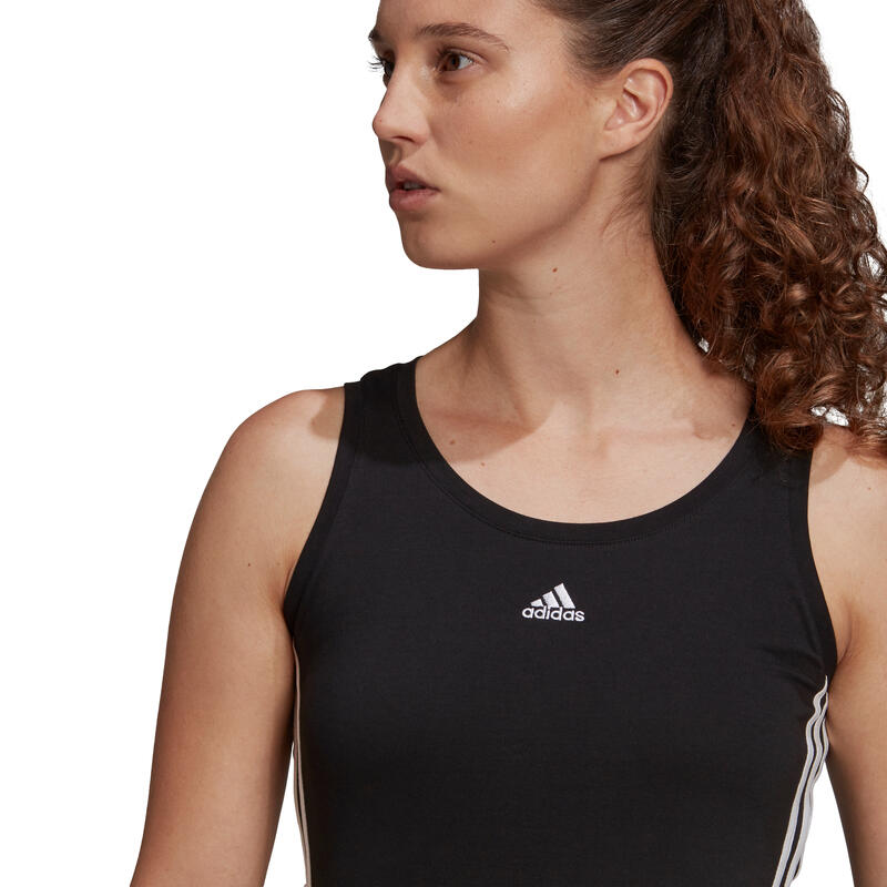 Maiou femei adidas Essentials Cropped, Negru