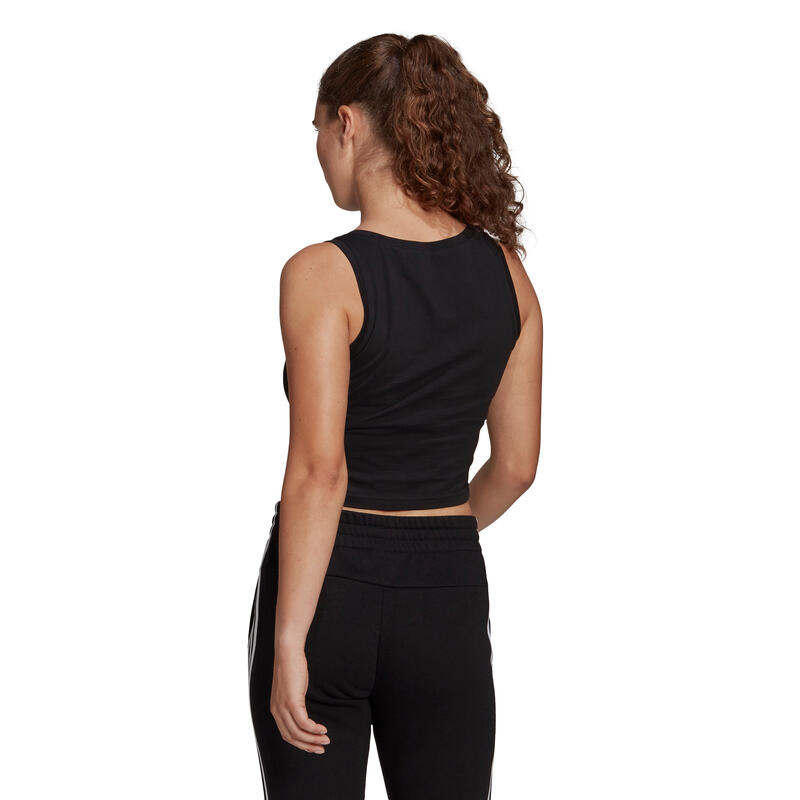 Maiou femei adidas Essentials Cropped, Negru