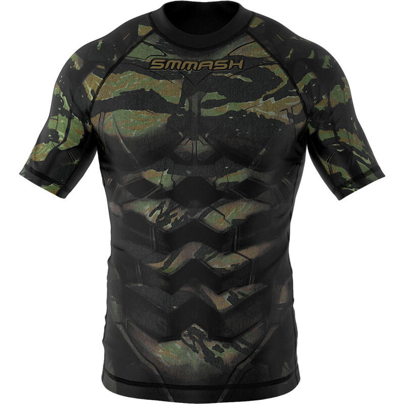 Rashguard do MMA z krótkim rękawem dla dzieci Smmash Tiger Armour