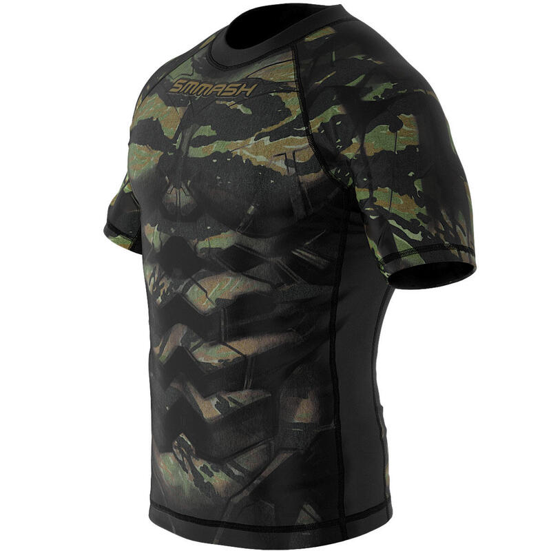 Rashguard do MMA z krótkim rękawem dla dzieci Smmash Tiger Armour