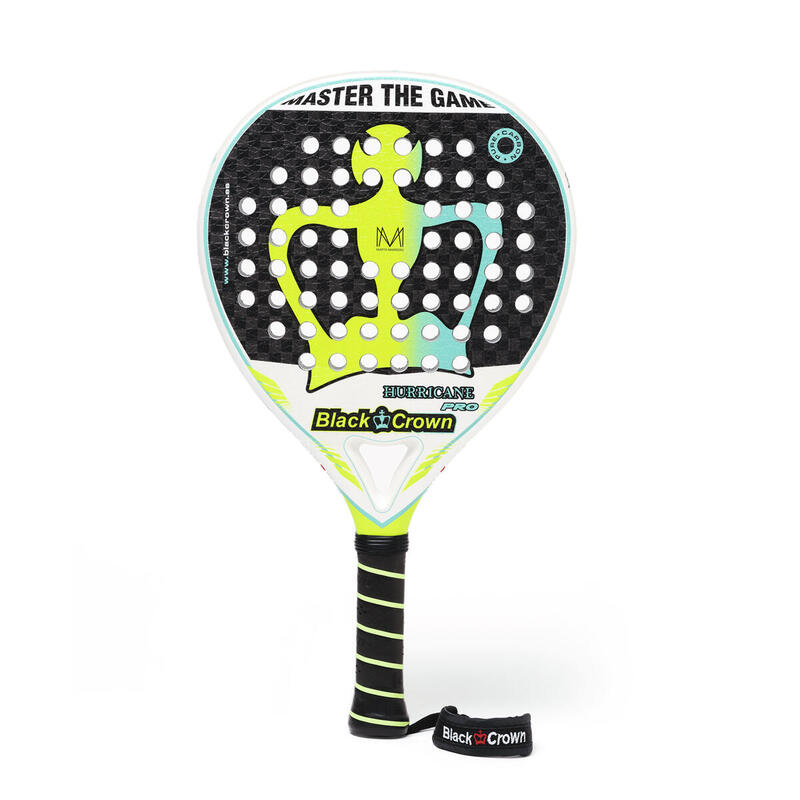 Schwarzer Crown Hurricane Pro Padelschläger