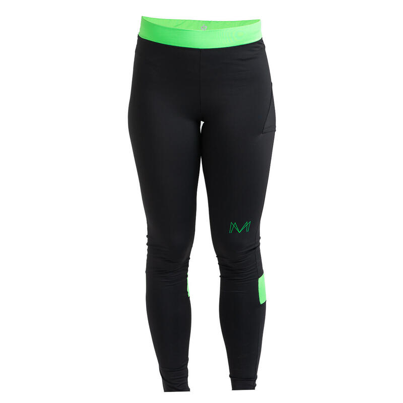 Leggins Padel Couronne noire MM Noir-Vert