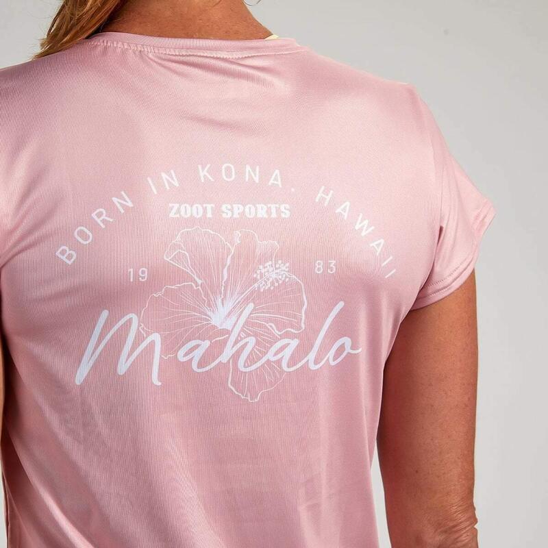 Camiseta Running Manga Corta Transpirable Mujer ZOOT LTD TEE Rosa