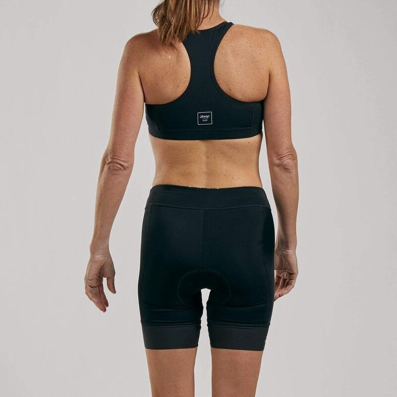Pantalón corto de ciclista sin tirantes para señoras - Negro ZOOT