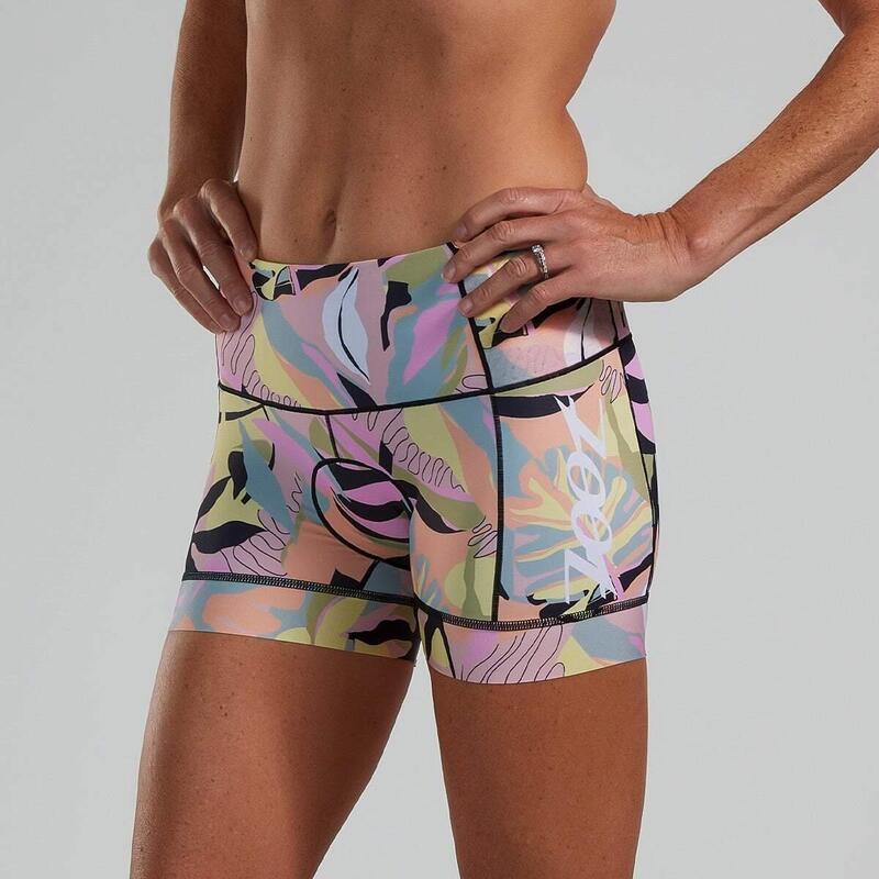 Mujer LTD 6" Pantalones cortos de triatlón de compresión acolchados - Mahalo ZOO