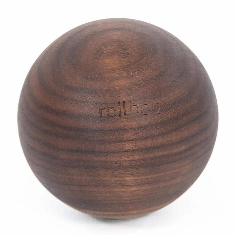 Faszienball 10 cm Kugel Walnuss aus FSC zertifiziertem Holz - ROLLHOLZ