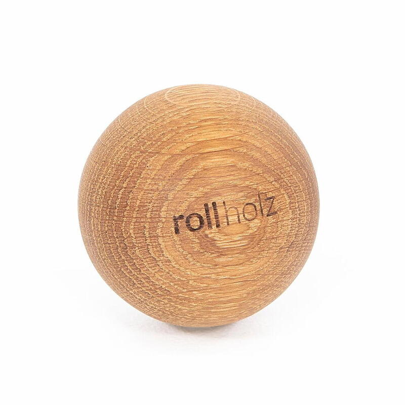 Faszienball 7 cm Kugel Eiche aus FSC zertifiziertem Holz - ROLLHOLZ