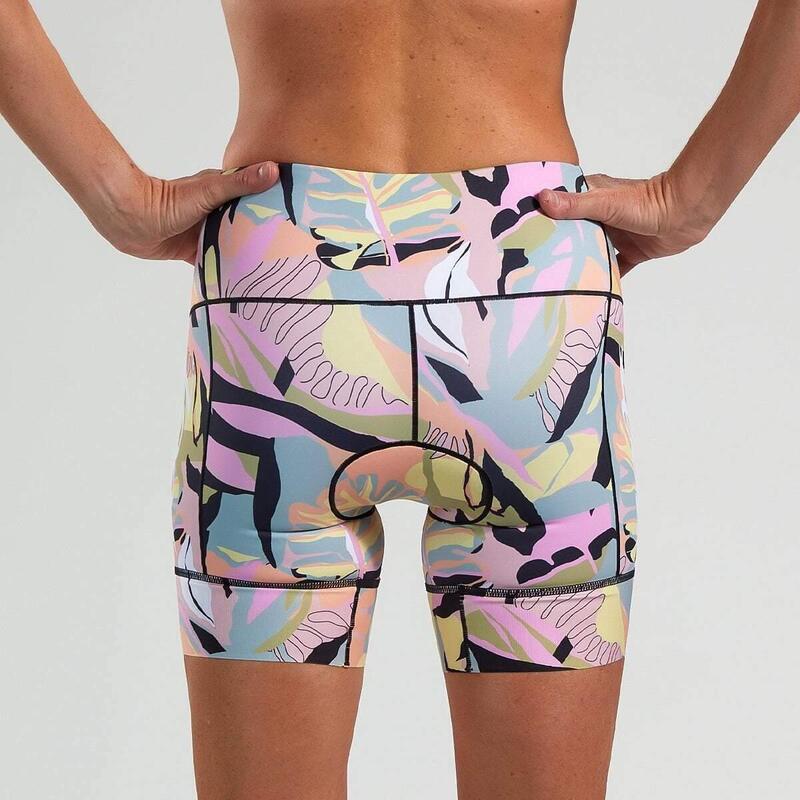 Fond de triathlon Femme LTD 6" Short de triathlon à compression rembourrée -