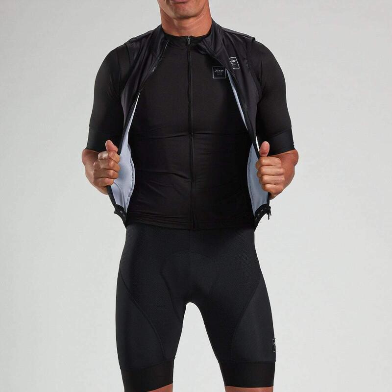 Chaleco Ciclismo con cremallera Hombre ZOOT ELITE Negro