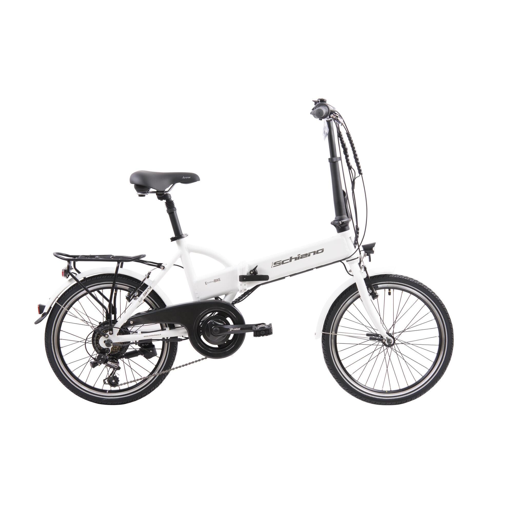 E-Sky 20" E-Bike pieghevole per adulti, telaio in alluminio, forcella rigida