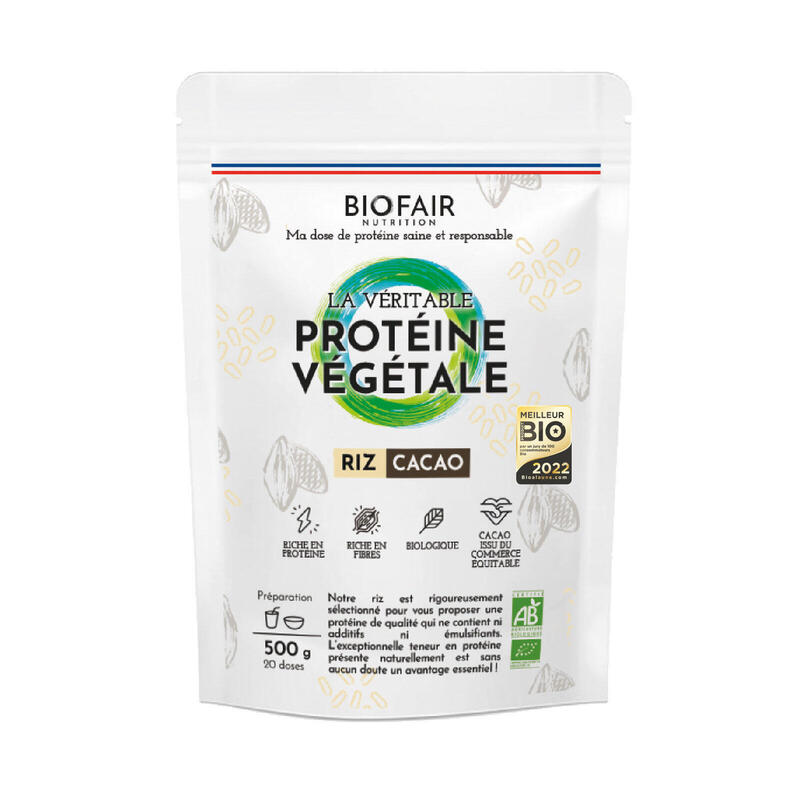 La véritable protéine végétale bio - Riz brun Cacao | 500g