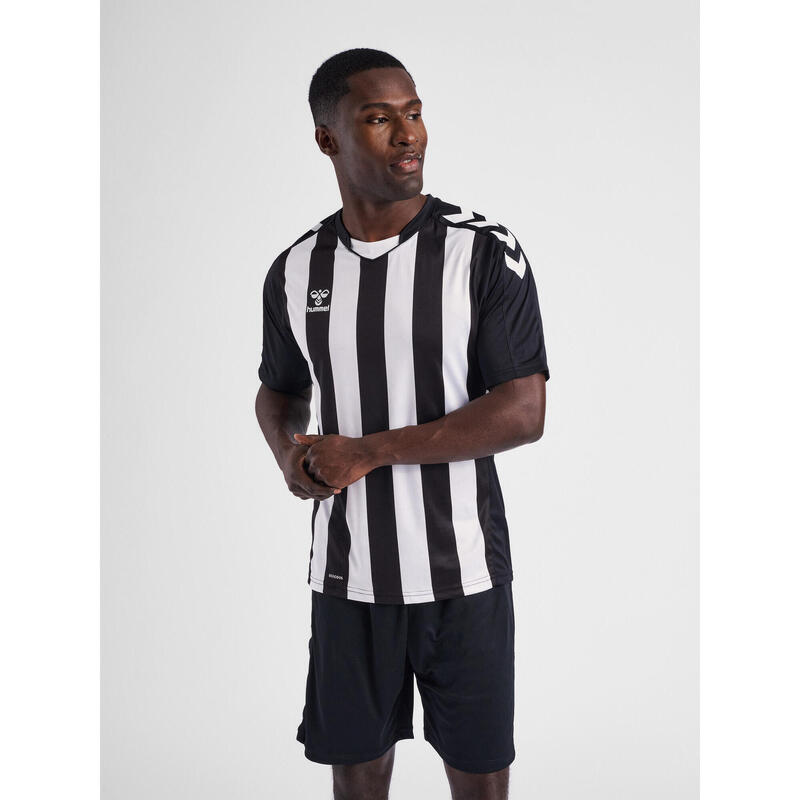 Hmlcore Xk Striped Jersey S/S Maillot Manches Courtes Homme