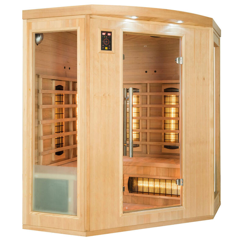 Infraroodsauna (hoeksauna) - Appolon 3C - 3 tot 4 personen