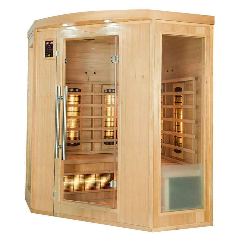 Infraroodsauna (hoeksauna) - Appolon 3C - 3 tot 4 personen