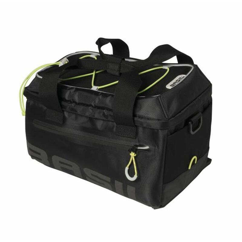 BASIL Sacoche porte-bagages "Miles" - noir/citron vert