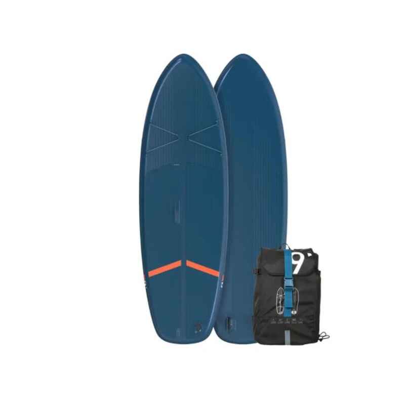 Gebraucht - SUP-Board Stand Up Paddle aufblasbar X100 Touring Einsteiger 9' blau