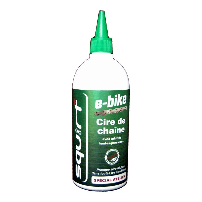 Lubrifiant cire pour chaine SQUIRT Spécial E-BIKE 500 ml