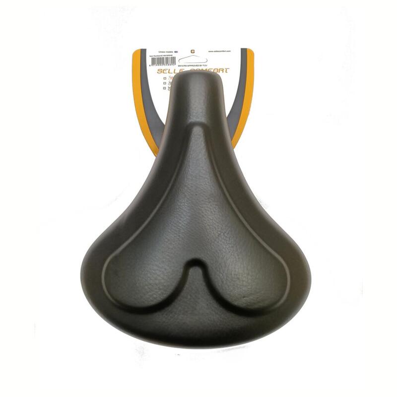 Selle Comfort Comfort Saddle City Gel Heart, sans écharpe (pack suspendu).