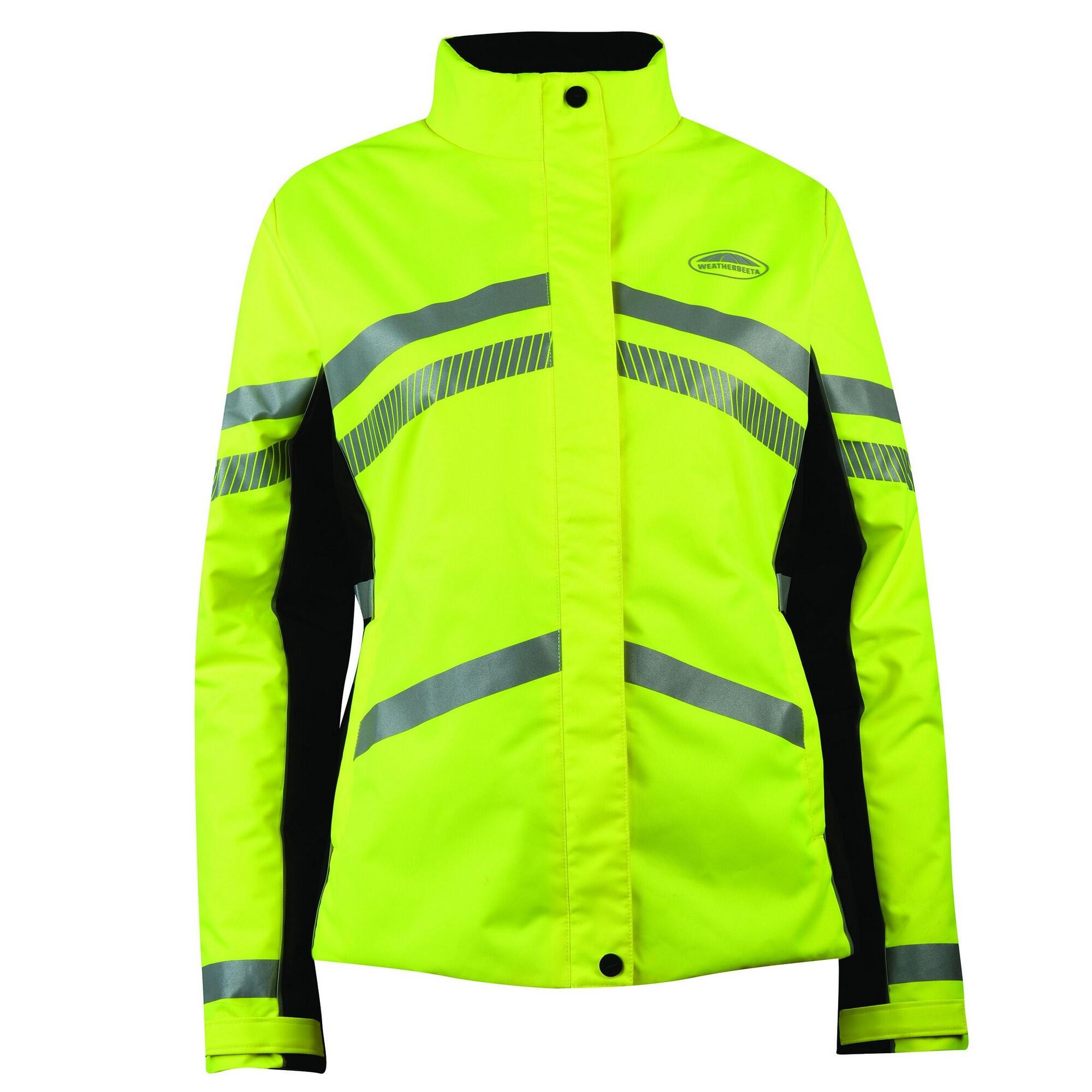 Unisex Adult Reflective Heavyweight Waterproof Jacket (Hi Vis Yellow) 1/3