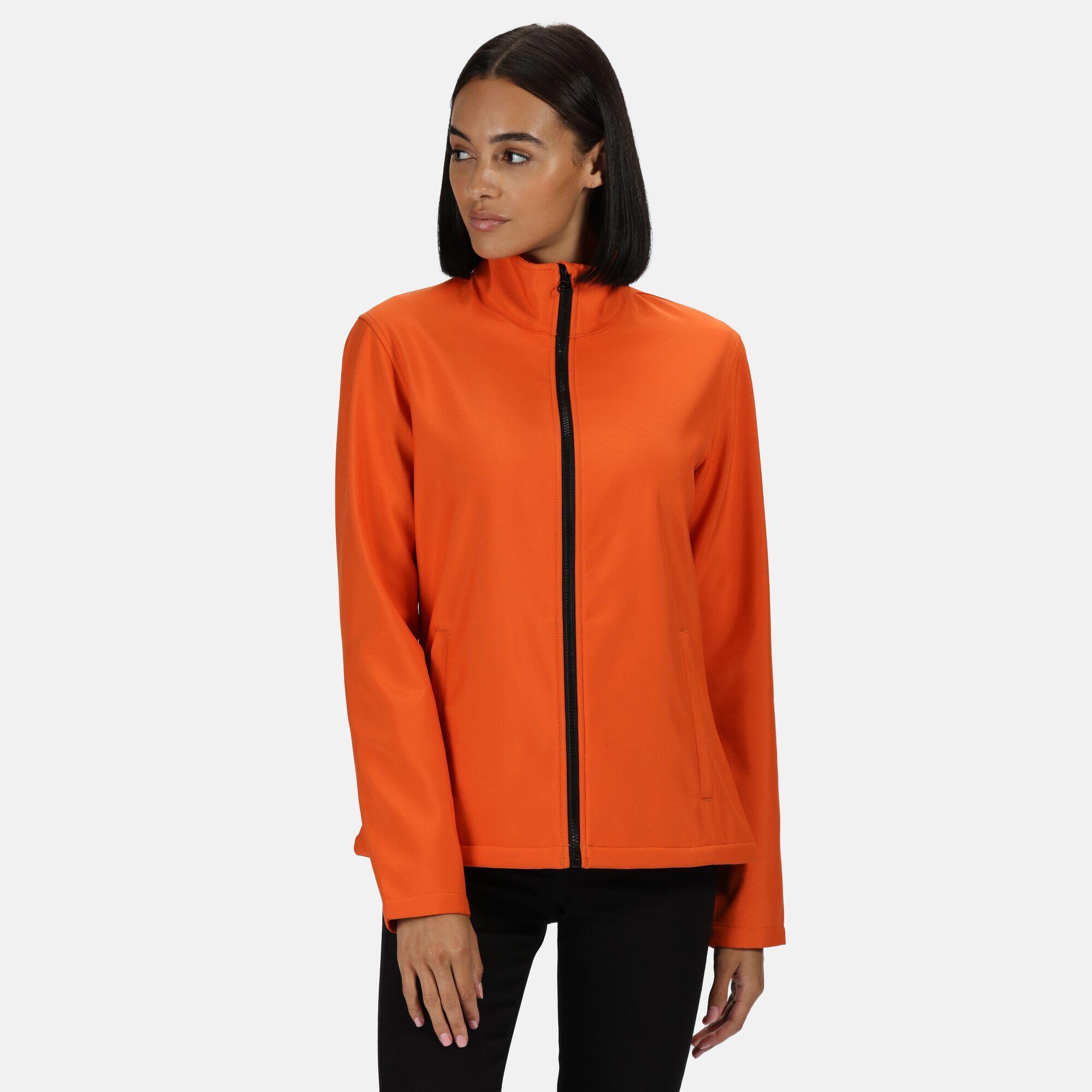 ABLAZE Women's Softshell Jacket (Dark Orange/Black)