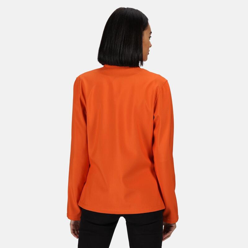 "Ablaze" Softshelljacke Zum Bedrucken für Damen Orange/Schwarz