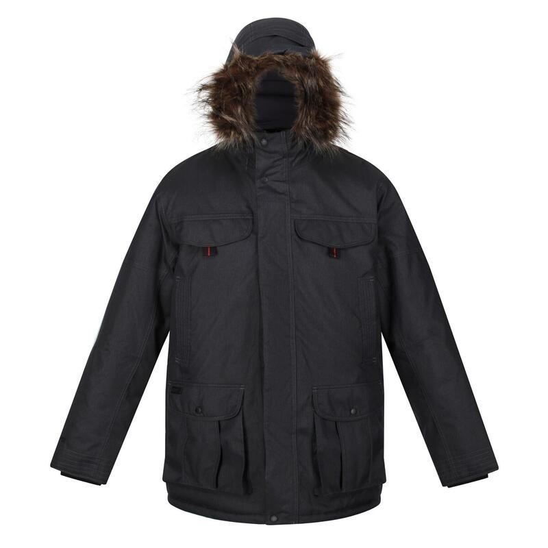 Parka AARAV Homme (Gris rhino chiné)