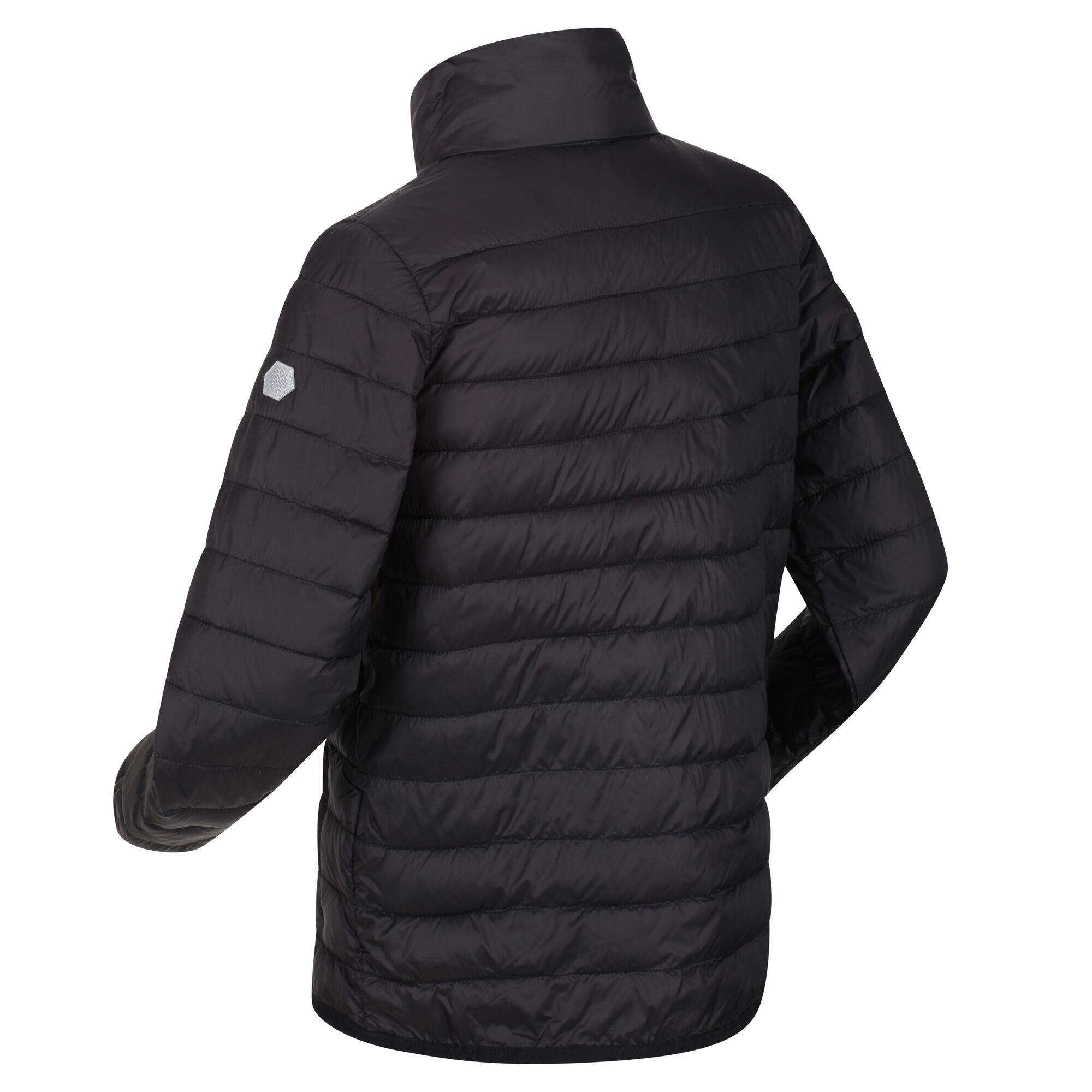 Childrens/Kids Hillpack Quilted Insulated Jacket (Black) 3/5