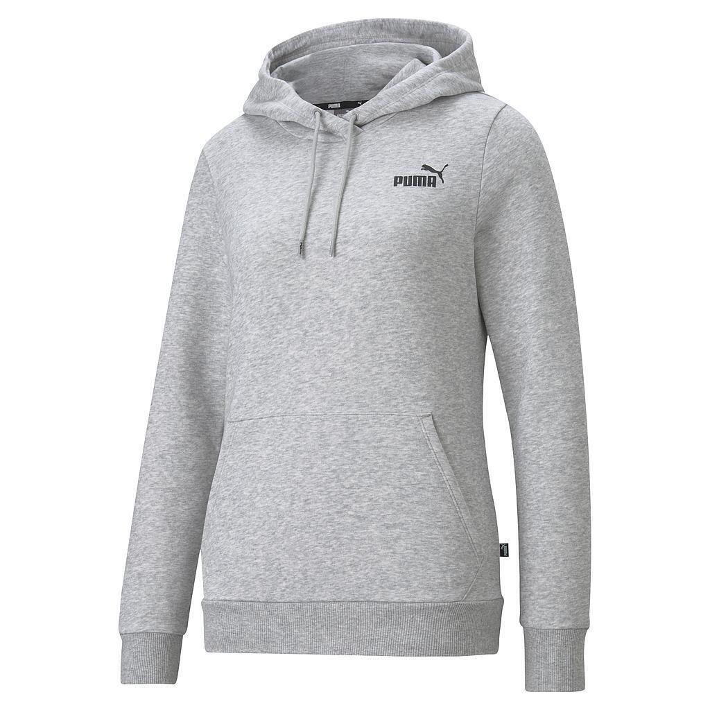 Womens/Ladies ESS Logo Hoodie (Grey) 1/3