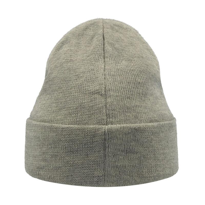 Pier Thinsulate Thermal Doppel Lage Beanie Mütze Damen und Herren Grau meliert