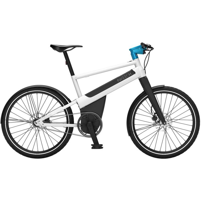 100% automatische elektrische stadsfiets - IWEECH 24" S Parelwit