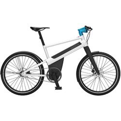 Vélo électrique urbain 100% automatique - IWEECH 24" S BLANC NACRÉ