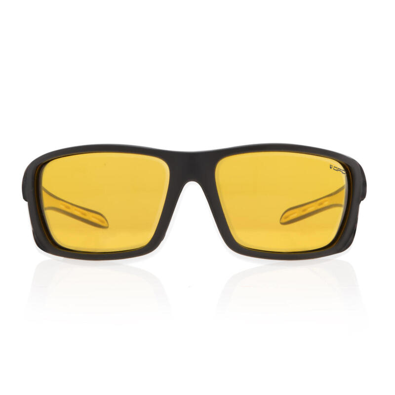 Okulary ochronne SPORT EVEREST Matt Black Ultra Light Yellow CAT.1 + ETUI