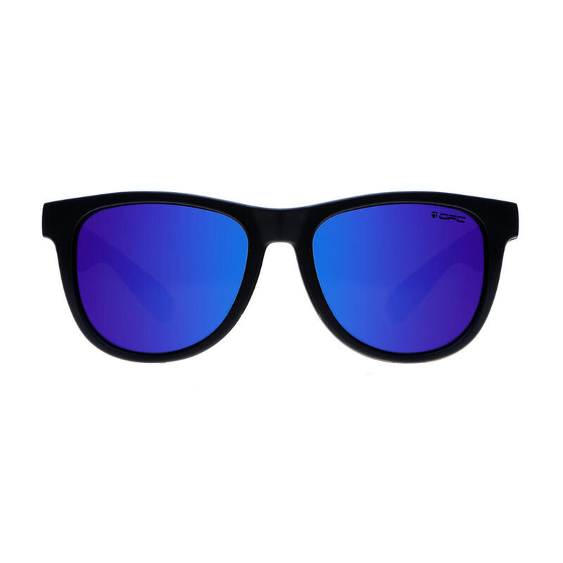 Okulary przeciwsłoneczne LIFESTYLE IBIZA Matt Black Blue REVO + ETUI