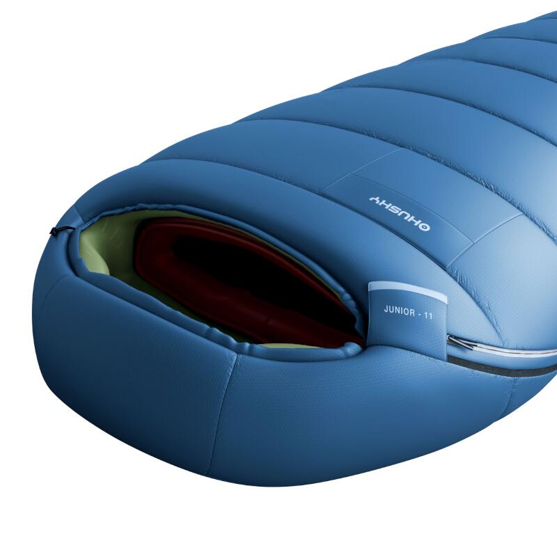 Mumienschlafsack für Kinder Junior -10°C - 190 cm - Blau