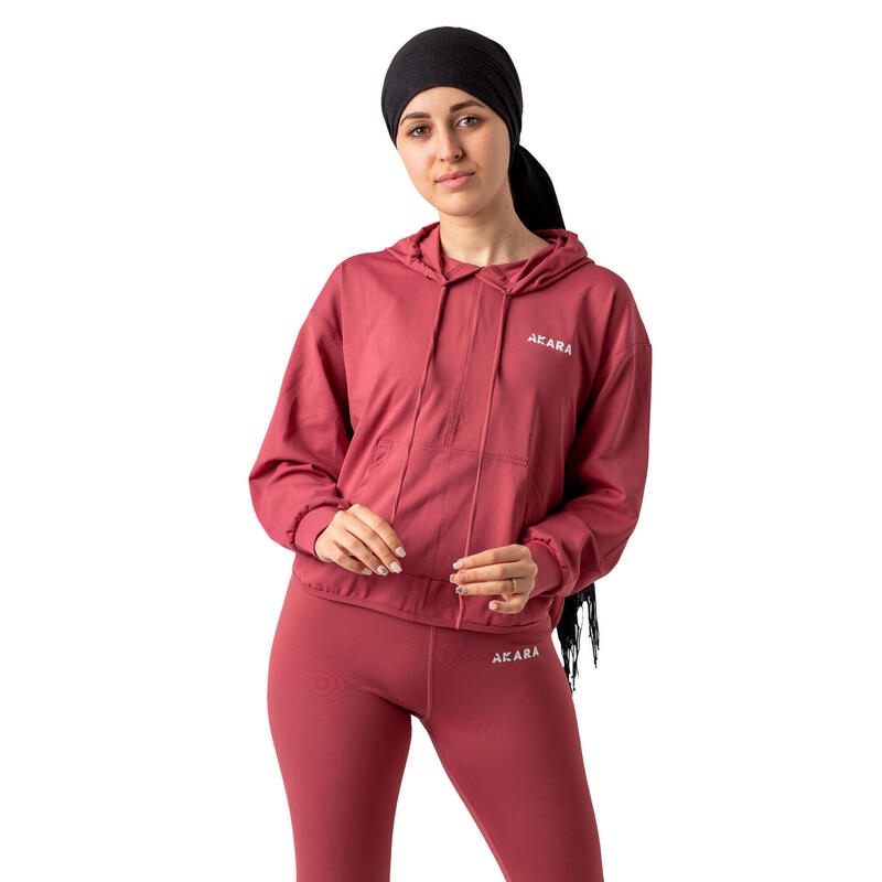 BATA FIT Sweat-shirt fitness pour femmes rouge