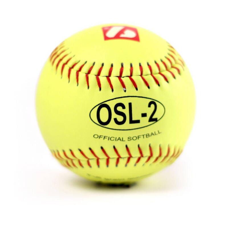 balle de compétition softball, 12'', jaune 1 douzaine OSL-2