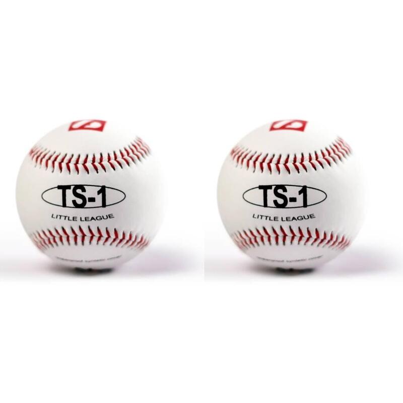 Pelotas de béisbol de práctica tamaño 9", blancas, 2 piezas TS-1