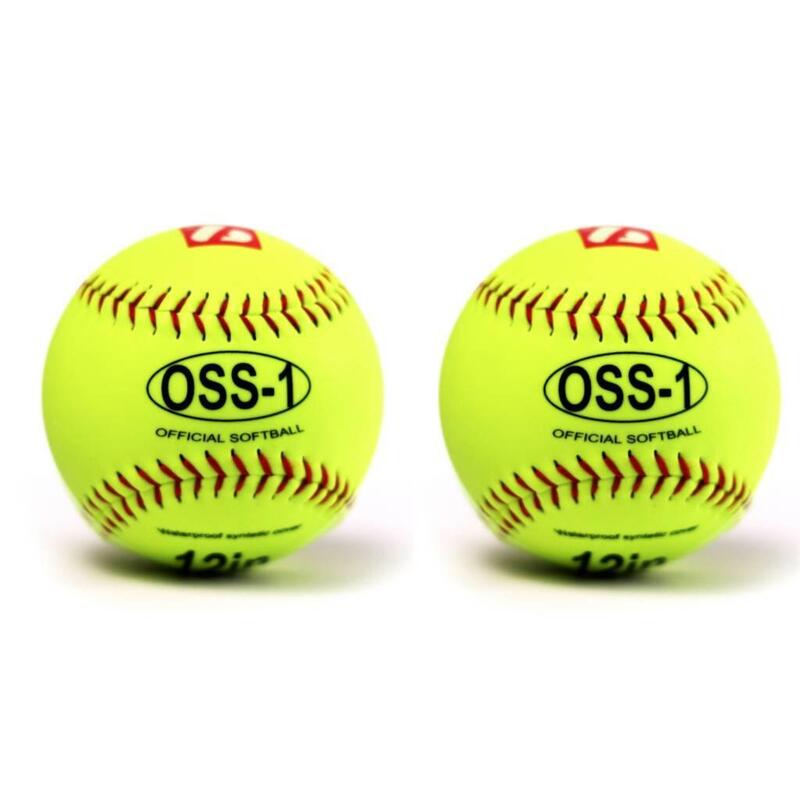  Softball-Trainingsball, 12'', gelb, 2 Stück OSS-1