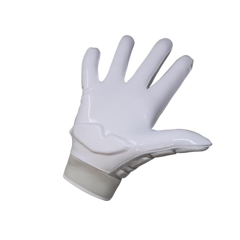  guanti da football americano pro linemen, OL, DL, bianco FLG-03