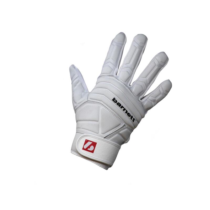  guanti da football americano pro linemen, OL, DL, bianco FLG-03