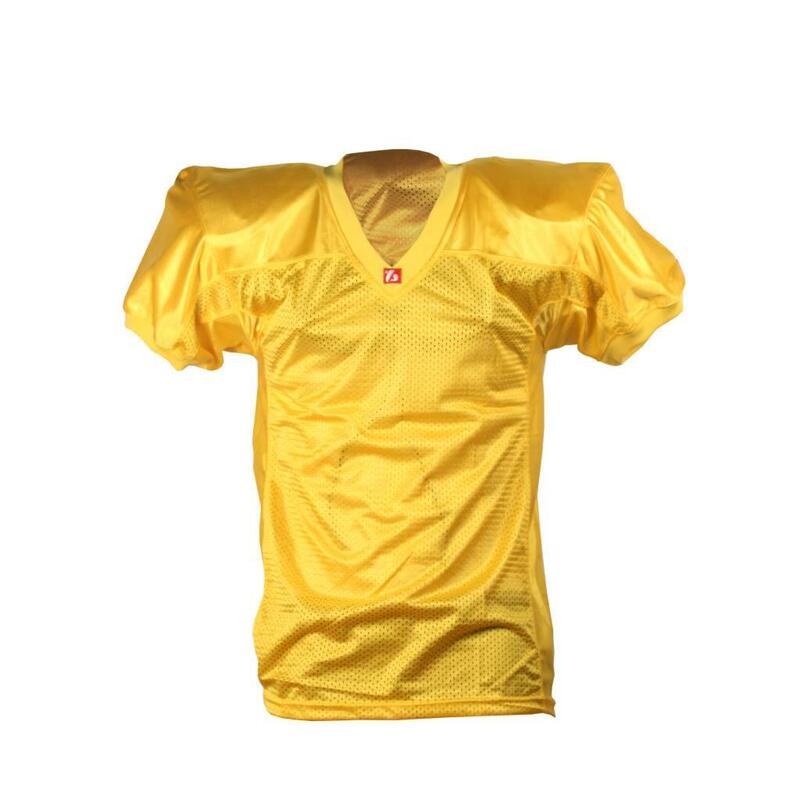  Maglia da football americano FJ-2 giallo oro